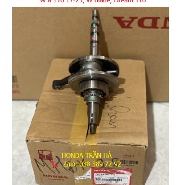 Dên zin S/RS 110 2010-2012, RSX 2012 chính hãng Honda, Bộ trục dên, trục khuỷu