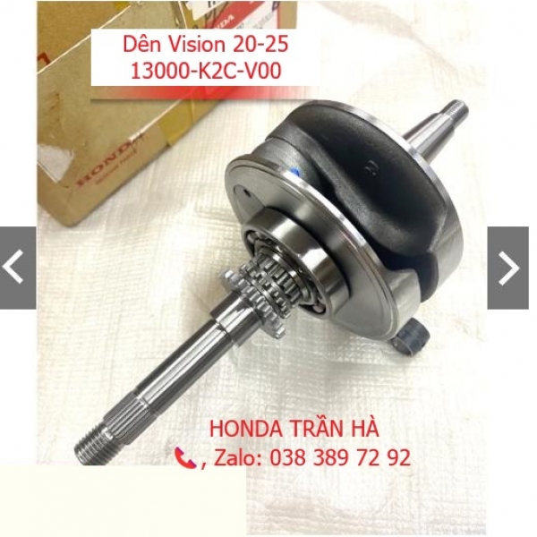 Dên zin Vision 20-24 K2C chính hãng Honda, Bộ trục dên