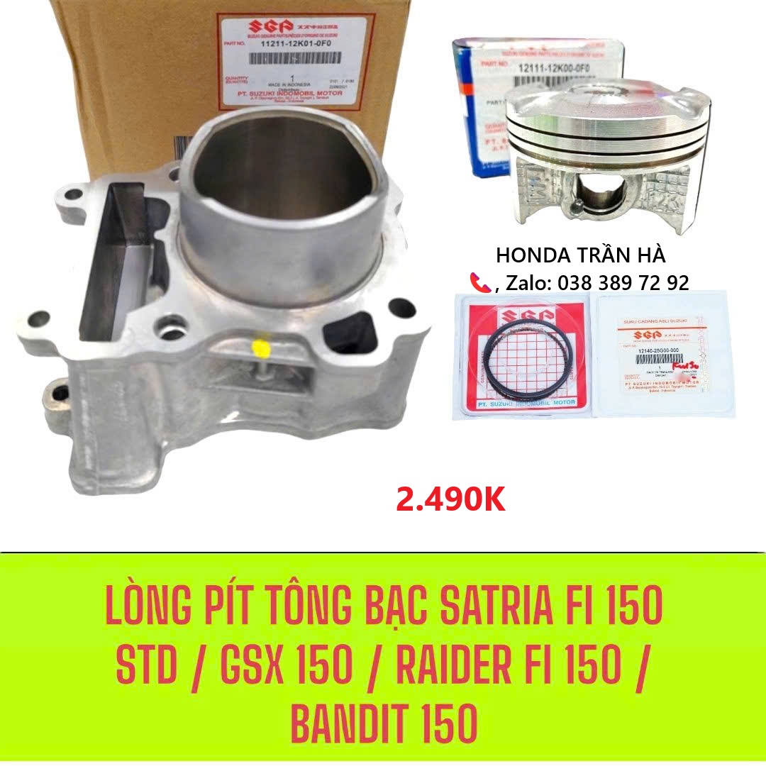 Bộ Lòng piston bạc Satria Fi, Raider Fi