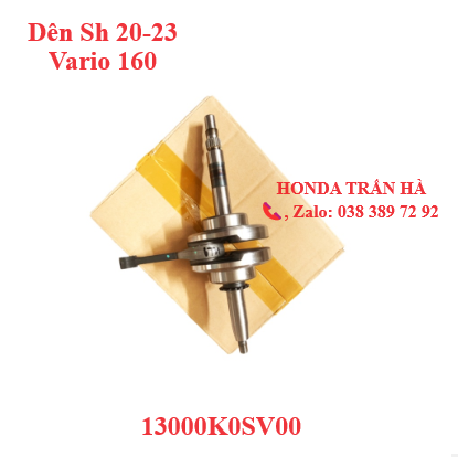 Dên zin Vario 160 Sh 150-160 20-24 chính hãng Honda, Bộ trục dên