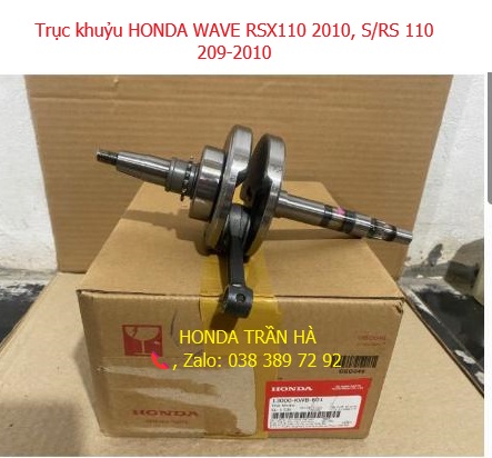 Dên zin S/RS 110 209-2010, RSX 2010 chính hãng Honda, Bộ trục dên, trục khuỷu