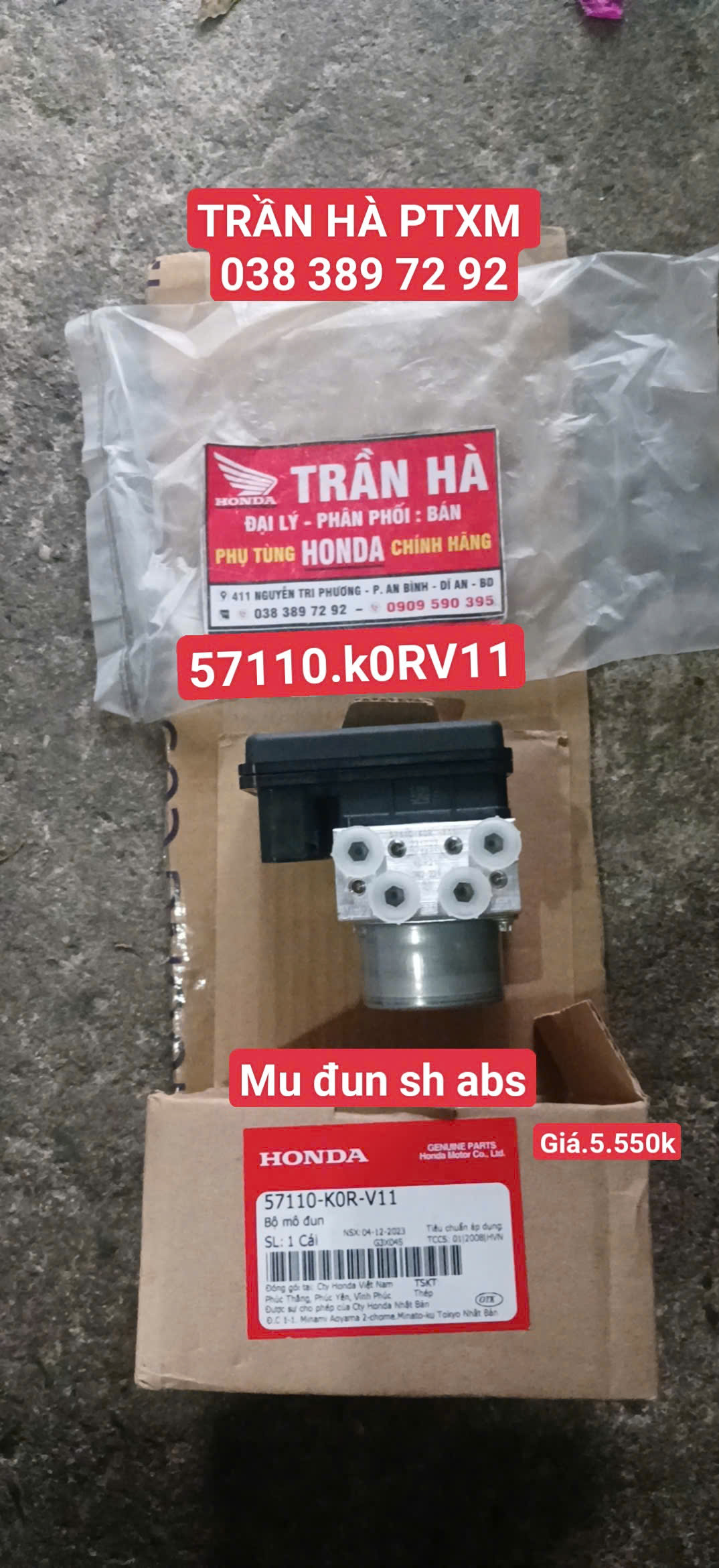 Cụm mô đun phanh Sh 2021 K0R ABS