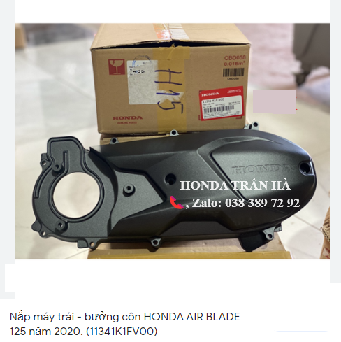 Nắp lốc nồi/ nắp máy trái AB 125/150 2021-2022 màu đen 