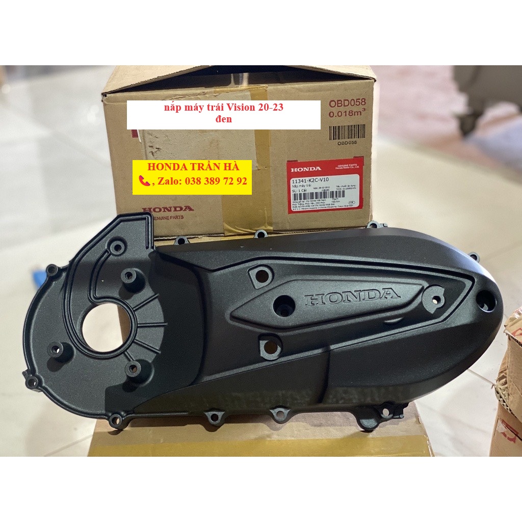 nắp lốc nồi/ nắp máy trái Vision 2021-2024 màu đen 