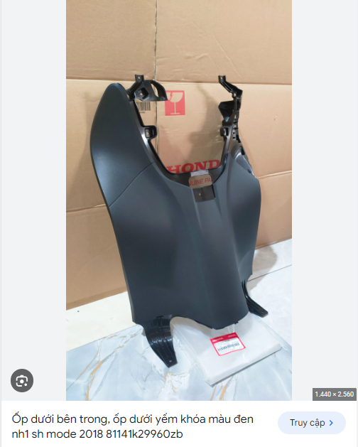 yếm khóa nhựa đen SH mode 2014-2019