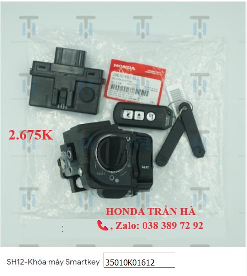 bộ ổ khóa smartkey + SCU + Remote SH 2014-2016