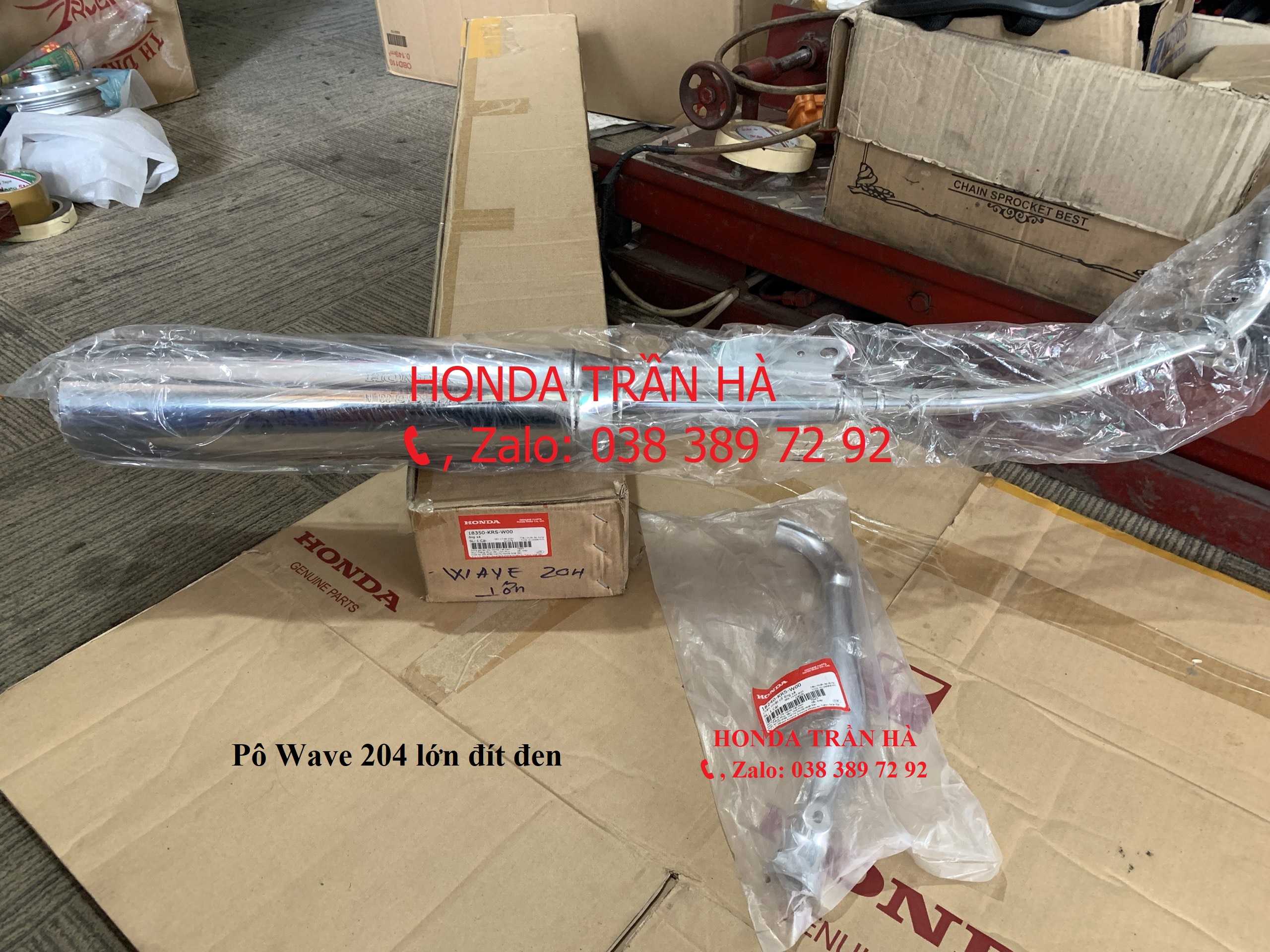 ỐNG XẢ/ PÔ/ BÔ W ALPHA/ W 204/ W NHỎ 18300KRSW00